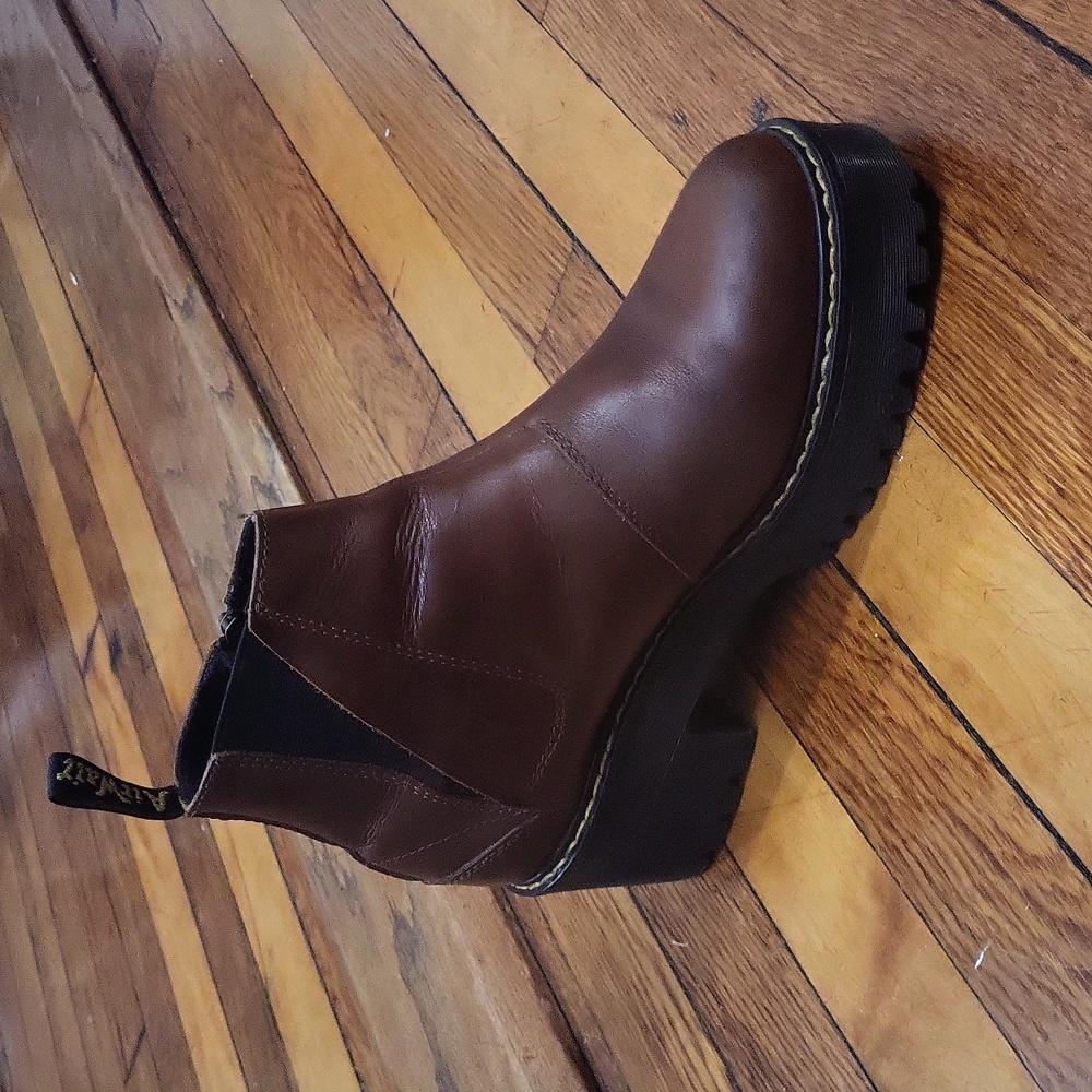 Dr. Martens Brown Heeled Boots - Picture 4 of 14